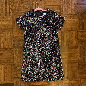 Lola and the Boys Colorful Sequin Kids Dress
